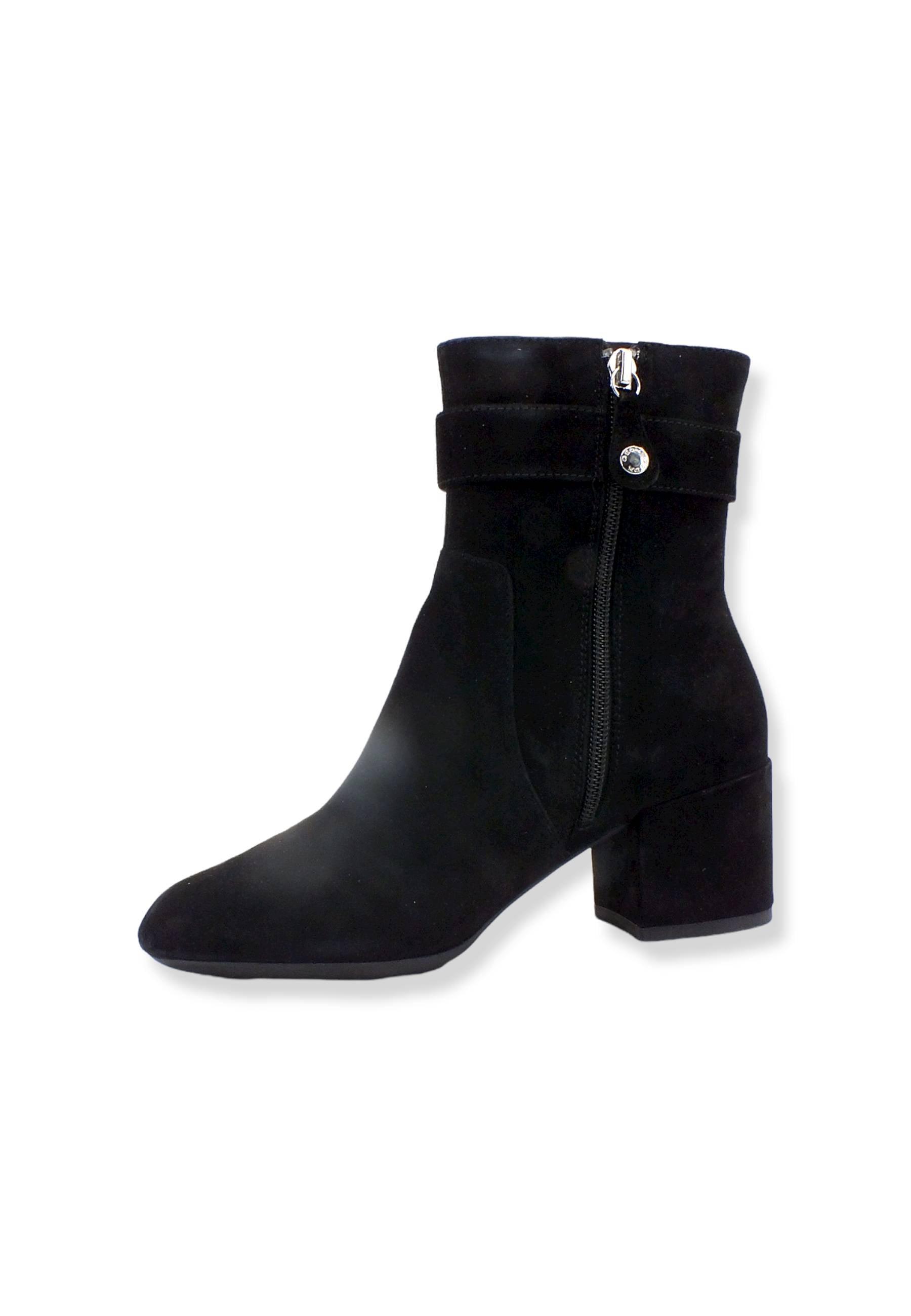 GEOX Eleana Stivaletto Tacco Con Fibbia Donna Black D26TWB0021C9999 - Sandrini Calzature e Abbigliamento