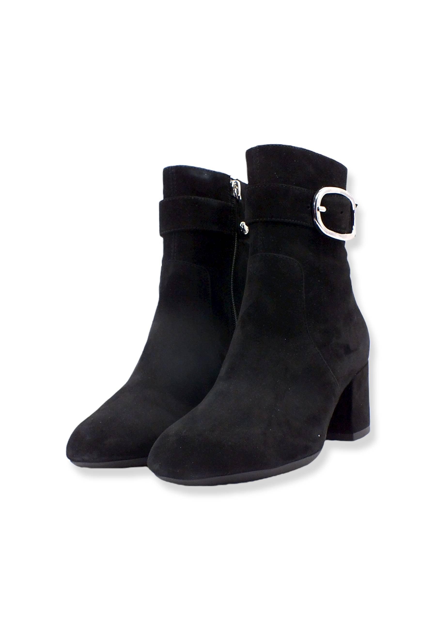 GEOX Eleana Stivaletto Tacco Con Fibbia Donna Black D26TWB0021C9999 - Sandrini Calzature e Abbigliamento
