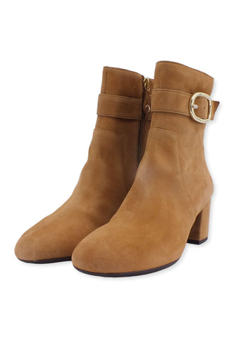 GEOX Eleana Stivaletto Tacco Donna Beige Cognac D26TWB0021C6001 - Sandrini Calzature e Abbigliamento
