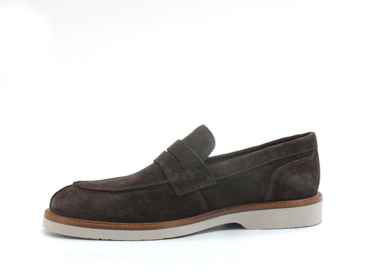 GEOX Gubbio Mocassino Suede Dark Brown U25EED00022C6006 - Sandrini Calzature e Abbigliamento