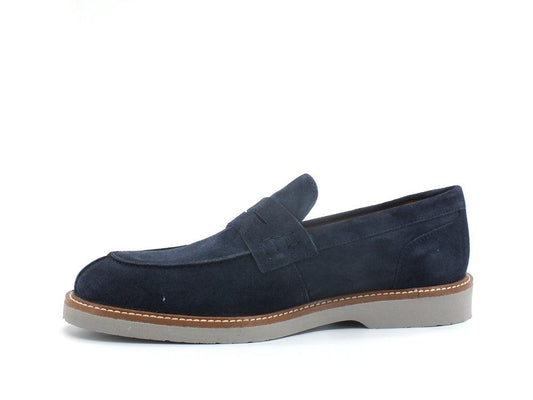 GEOX Gubbio Mocassino Suede Navy U25EED00022C4002 - Sandrini Calzature e Abbigliamento