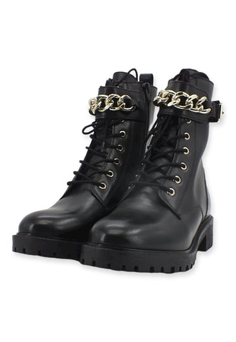 GEOX Hoara Stivaletto Anfibio Donna Black D26FTA00043C9999 - Sandrini Calzature e Abbigliamento