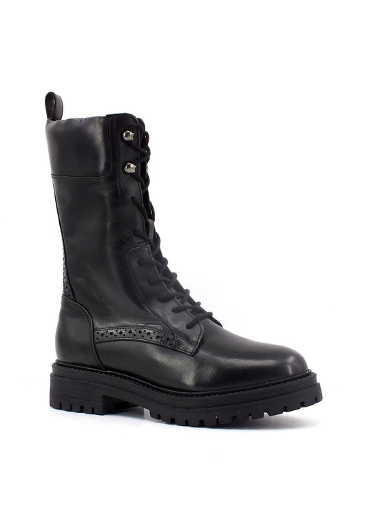 GEOX Iridea Stivaletto Anfibio Pelo Donna Black D36HRJ00043C9999 - Sandrini Calzature e Abbigliamento