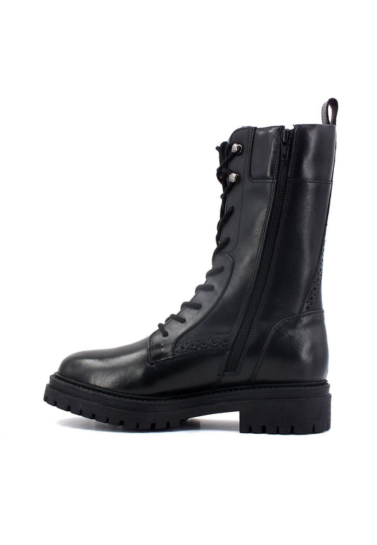 GEOX Iridea Stivaletto Anfibio Pelo Donna Black D36HRJ00043C9999 - Sandrini Calzature e Abbigliamento