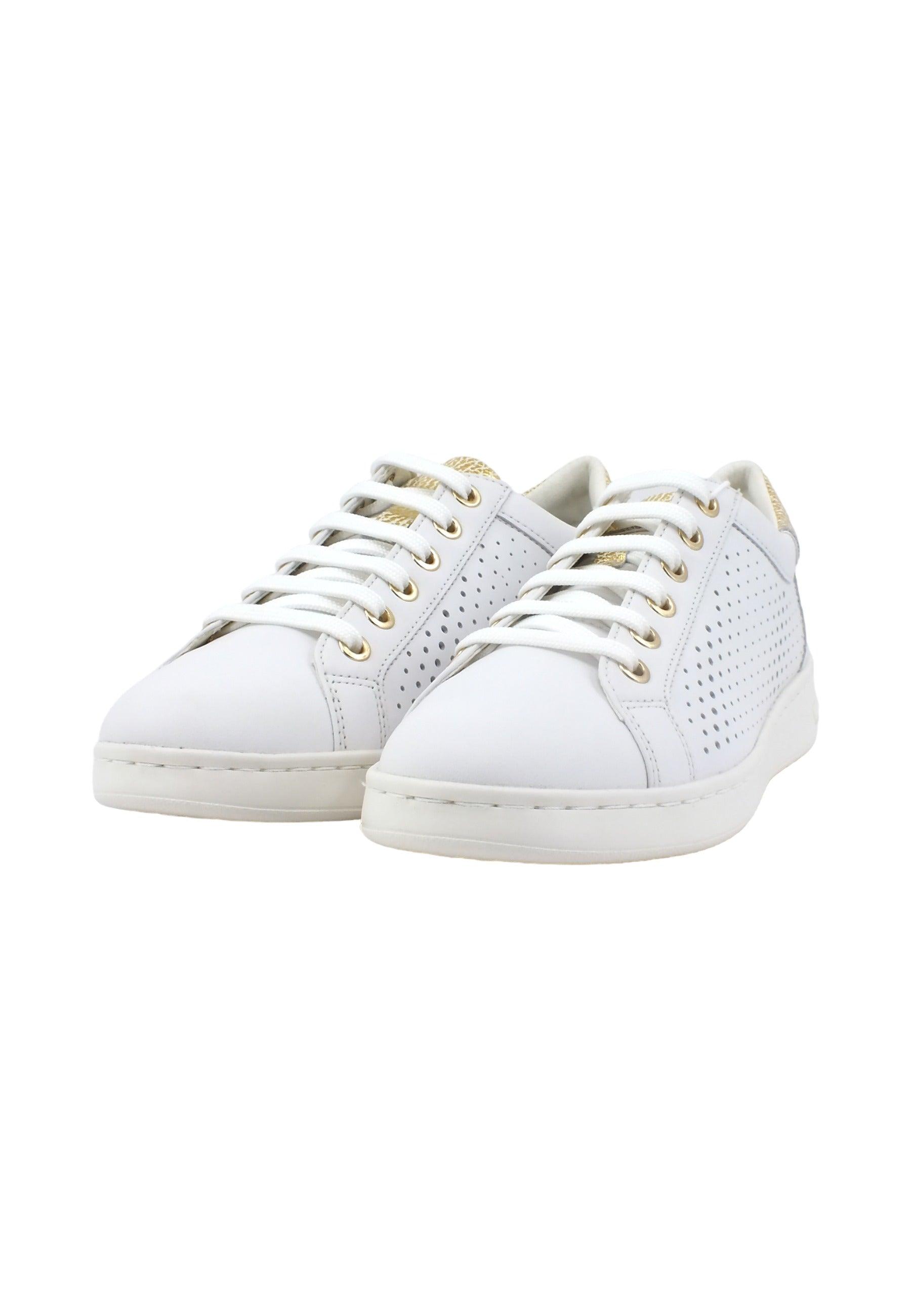 GEOX Jaysen Sneaker Donna White Gold D151BB085CFC0232 - Sandrini Calzature e Abbigliamento