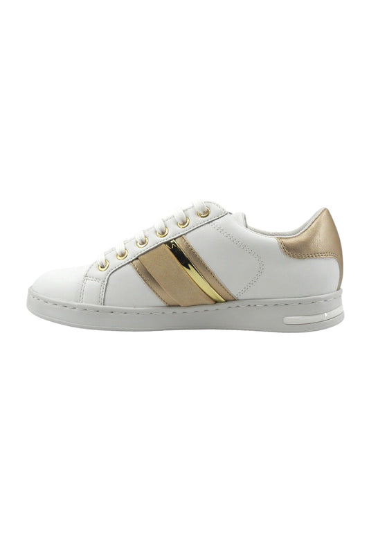 GEOX Jaysen Sneaker Donna White Gold D361BE085NFC1327 - Sandrini Calzature e Abbigliamento