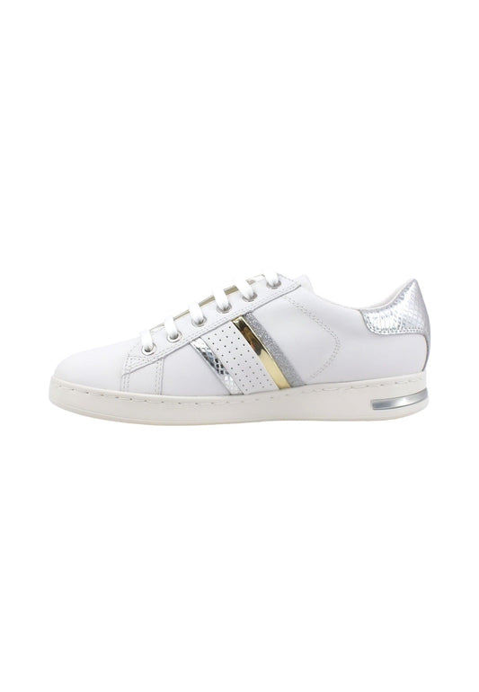 GEOX Jaysen Sneaker Donna White Silver D351BB085KYC0007 - Sandrini Calzature e Abbigliamento
