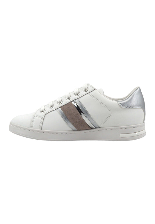 GEOX Jaysen Sneaker Donna White Silver D361BE085NFC0007 - Sandrini Calzature e Abbigliamento