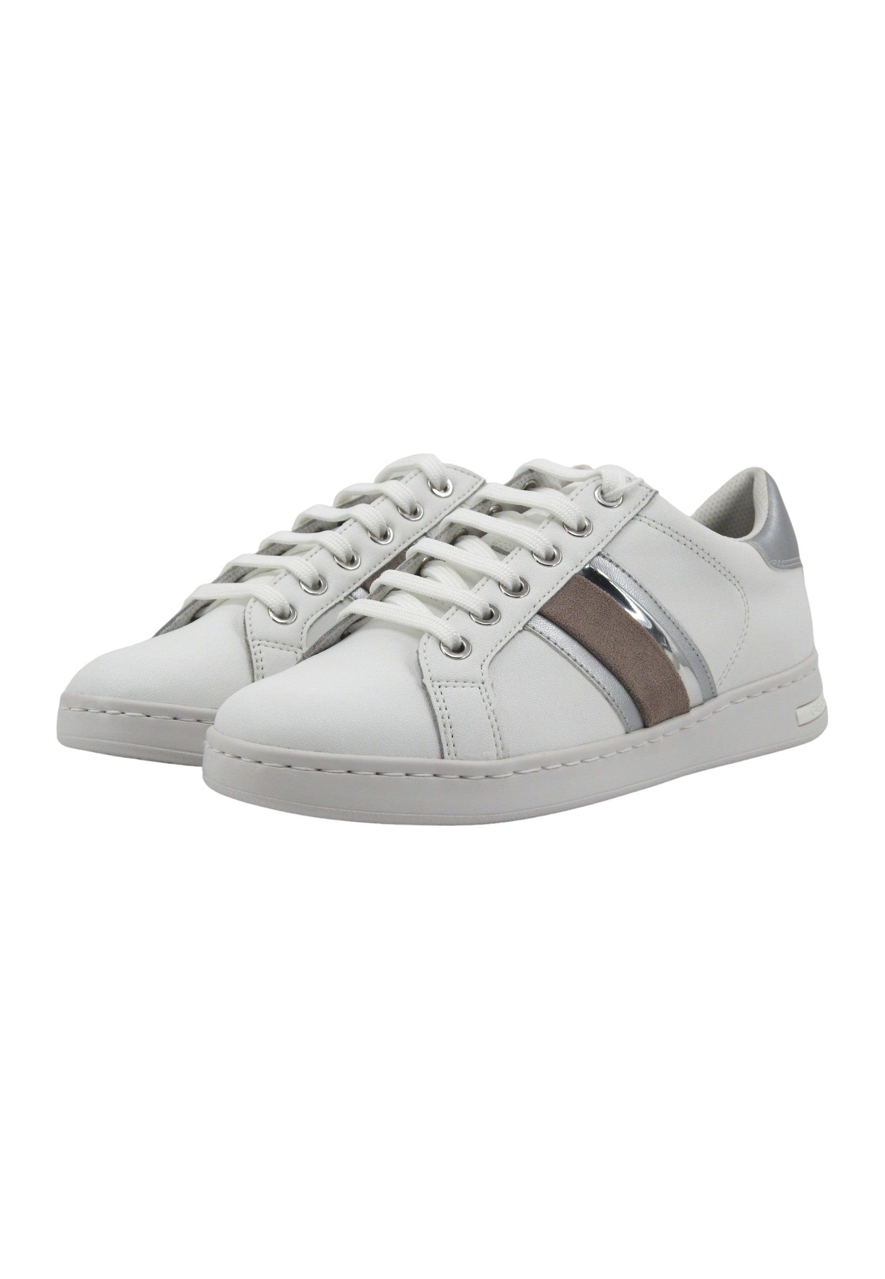 GEOX Jaysen Sneaker Donna White Silver D361BE085NFC0007 - Sandrini Calzature e Abbigliamento