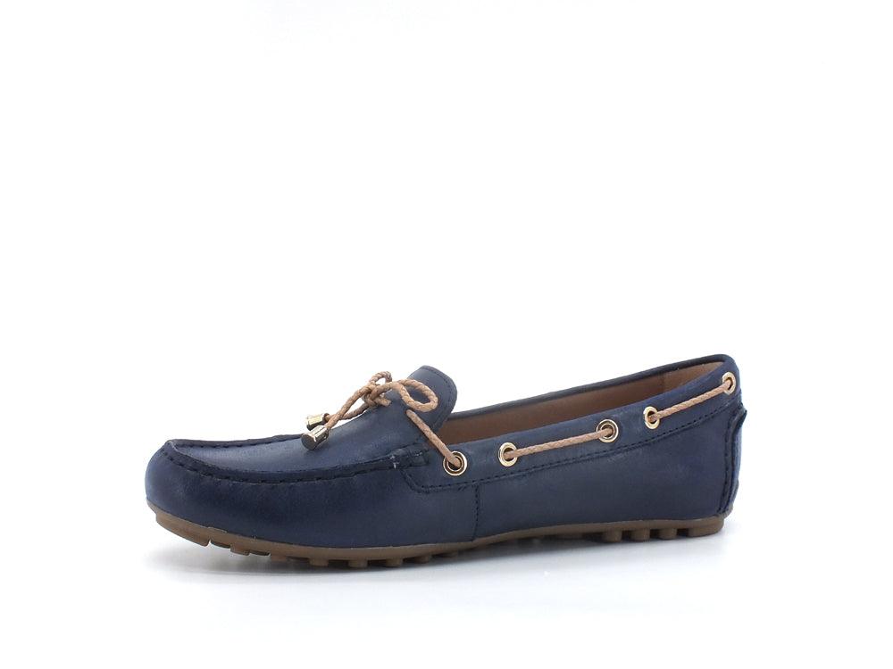 GEOX Mocassino Fiocco Leelyan Blu Sabbia - Sandrini Calzature e Abbigliamento