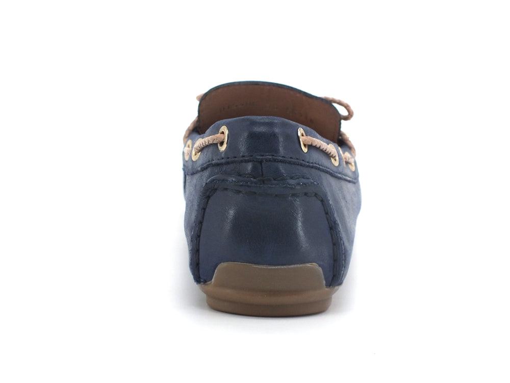 GEOX Mocassino Fiocco Leelyan Blu Sabbia - Sandrini Calzature e Abbigliamento