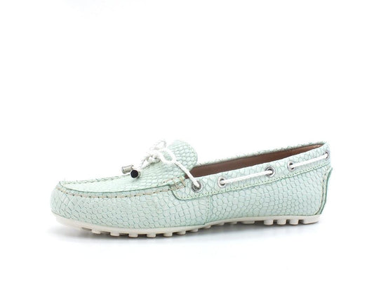 GEOX Mocassino Fiocco Leelyan Light Green Verde - Sandrini Calzature e Abbigliamento