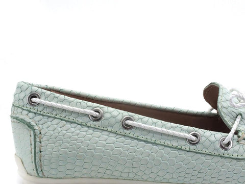 GEOX Mocassino Fiocco Leelyan Light Green Verde - Sandrini Calzature e Abbigliamento