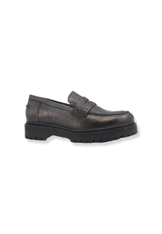GEOX Mocassino Leather Donna Grigio Gun D16QDB000CRC1357 - Sandrini Calzature e Abbigliamento