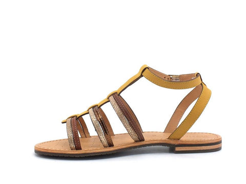 GEOX Sandalo Listini Pelle Ochre Dark Skin D022CE0001JC2Q5Q - Sandrini Calzature e Abbigliamento