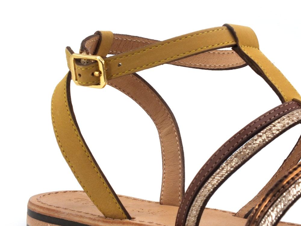 GEOX Sandalo Listini Pelle Ochre Dark Skin D022CE0001JC2Q5Q - Sandrini Calzature e Abbigliamento