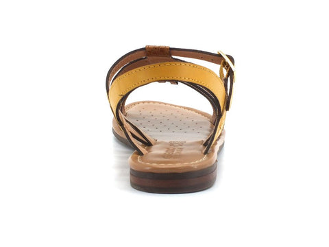 GEOX Sandalo Listini Pelle Sozy Marrone Giallo - Sandrini Calzature e Abbigliamento