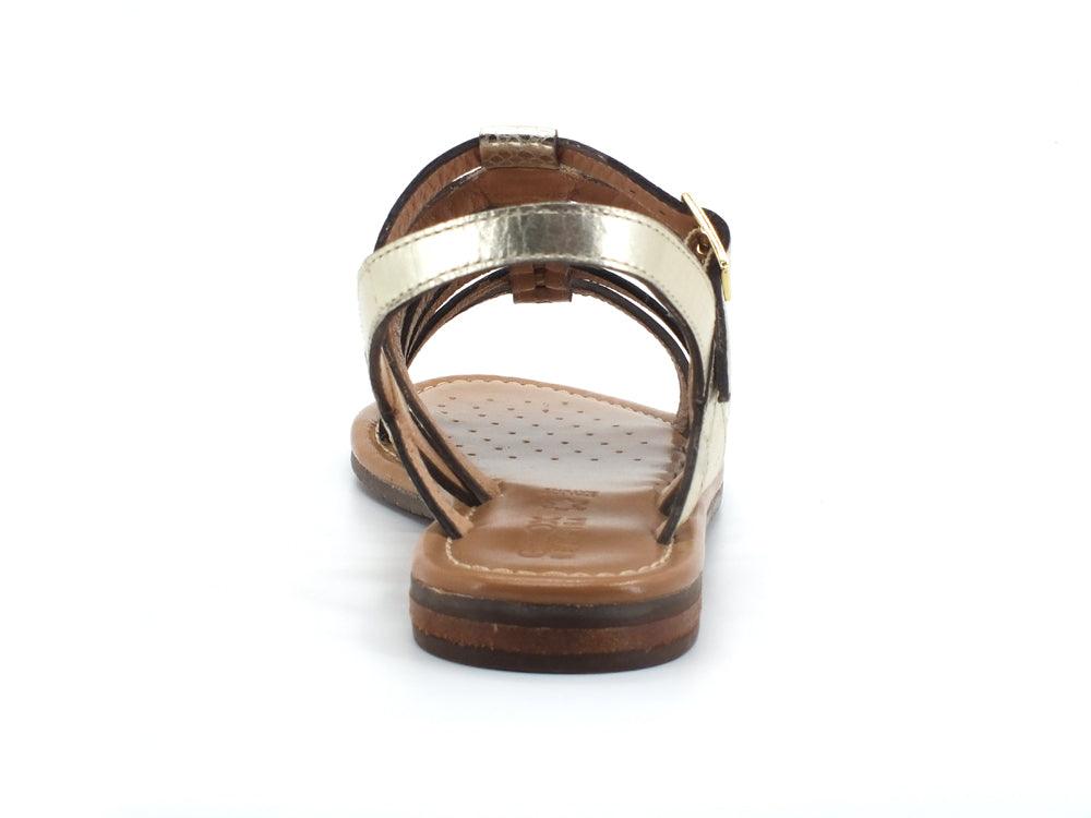 GEOX Sandalo Listini Pelle Sozy Metal Oro - Sandrini Calzature e Abbigliamento