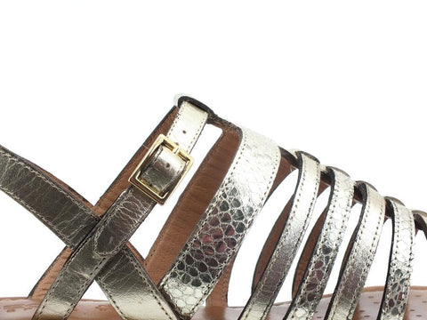 GEOX Sandalo Listini Pelle Sozy Metal Oro - Sandrini Calzature e Abbigliamento