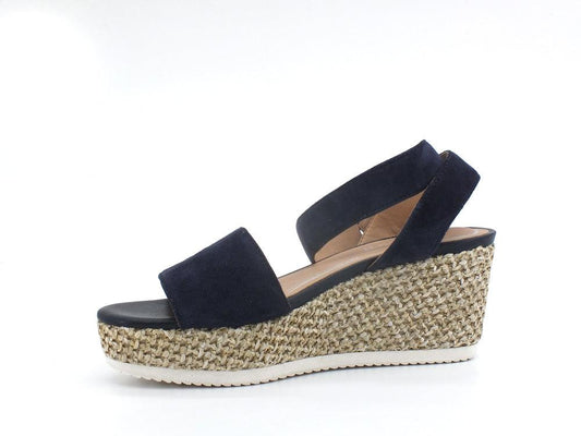 GEOX Sandalo Zeppa Lipare Dark Jeans Blu - Sandrini Calzature e Abbigliamento