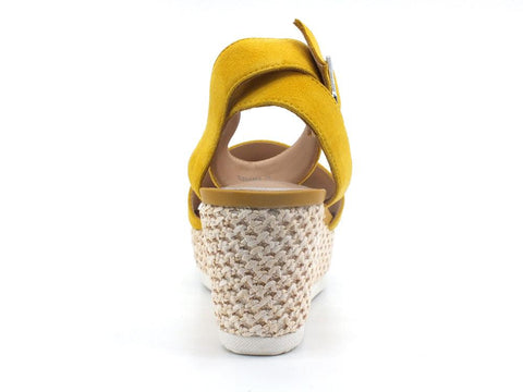 GEOX Sandalo Zeppa Lipare Dark Yellow Giallo - Sandrini Calzature e Abbigliamento