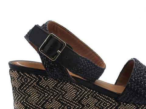GEOX Sandalo Zeppa Lipari Black Nero - Sandrini Calzature e Abbigliamento