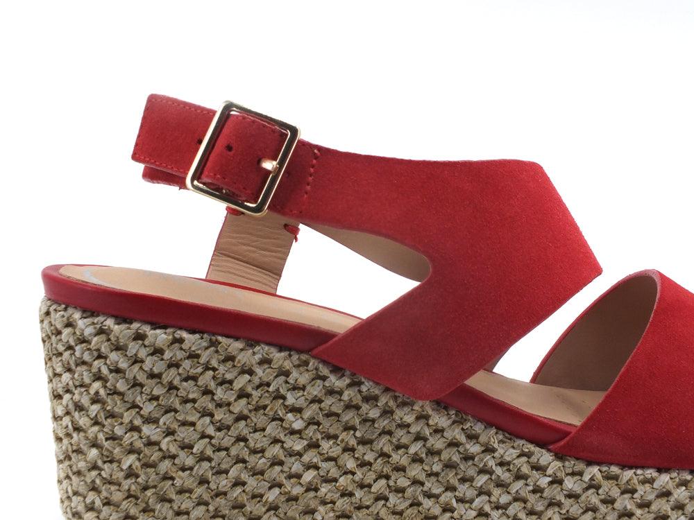 GEOX Sandalo Zeppa Lipari Red Rosso - Sandrini Calzature e Abbigliamento
