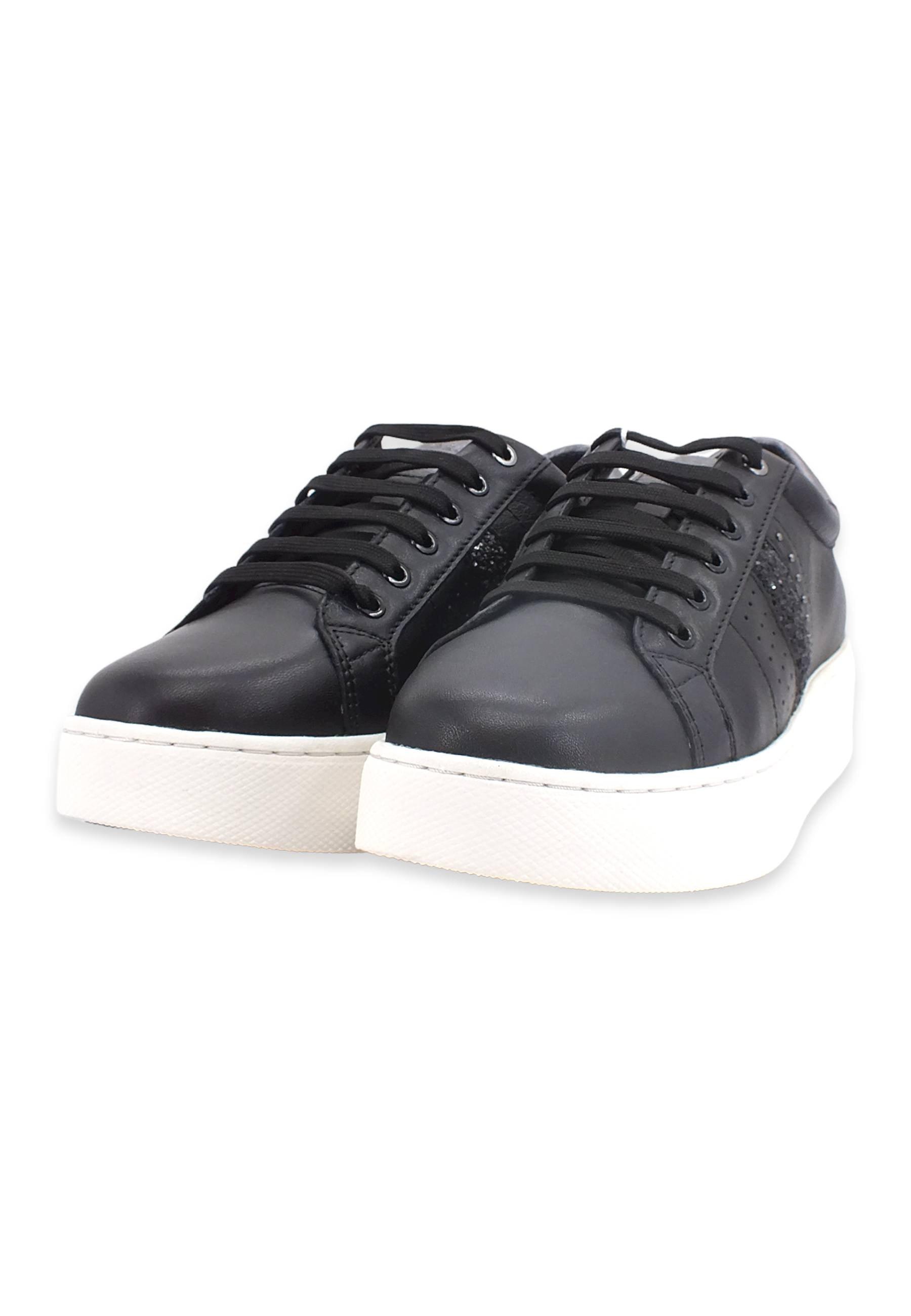 GEOX Skyely Sneaker Donna Black Gun D16QXE085CFC9B1G - Sandrini Calzature e Abbigliamento