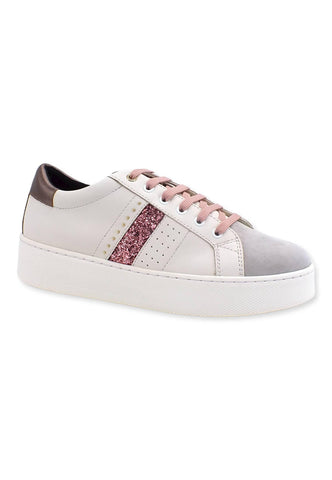 GEOX Skyely Sneaker Donna Glitter Off White Rose D16QXE085CFC1Q8J - Sandrini Calzature e Abbigliamento
