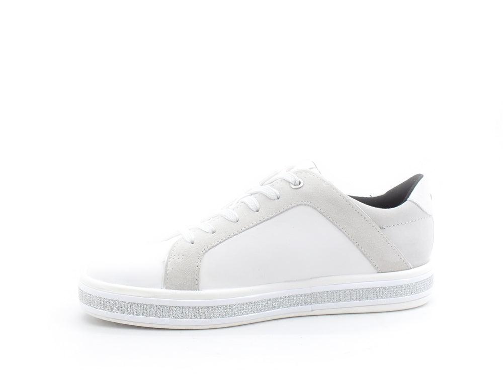 GEOX Sneaker Bande Borchie White Off D16FFC08522C1352 - Sandrini Calzature e Abbigliamento