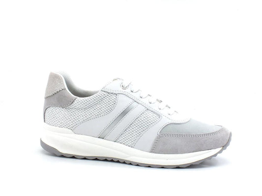 GEOX Sneaker Glitter Aireel Bianco White - Sandrini Calzature e Abbigliamento