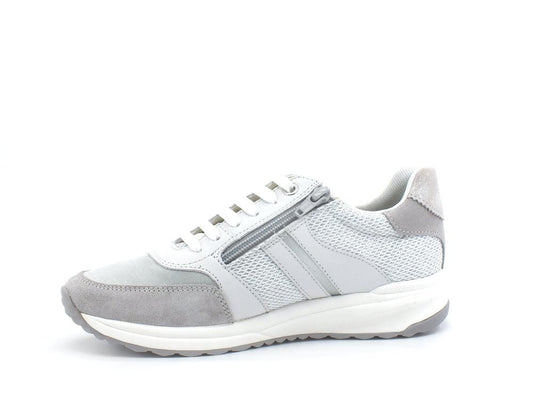 GEOX Sneaker Glitter Aireel Bianco White - Sandrini Calzature e Abbigliamento