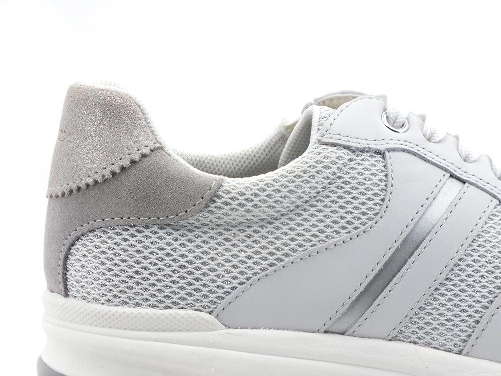 GEOX Sneaker Glitter Aireel Bianco White - Sandrini Calzature e Abbigliamento
