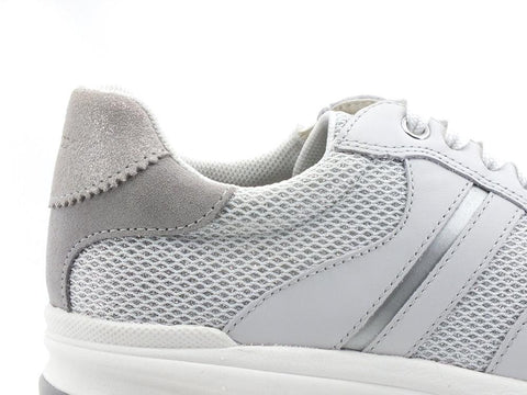 GEOX Sneaker Glitter Aireel Bianco White - Sandrini Calzature e Abbigliamento