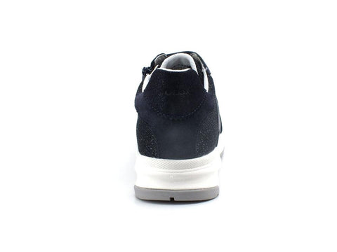 GEOX Sneaker Glitter Running Airell Blu Jeans - Sandrini Calzature e Abbigliamento