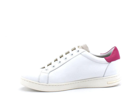 GEOX Sneaker Goat Banda Jaysen Bianco Rosa - Sandrini Calzature e Abbigliamento