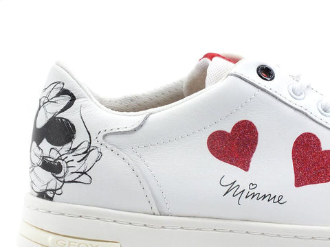 GEOX Sneaker Heart Disney Mickey Mouse Jaysen Bianco - Sandrini Calzature e Abbigliamento