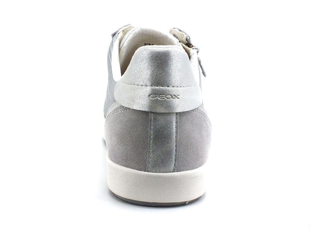 GEOX Sneaker Met Syn Metal Grigio - Sandrini Calzature e Abbigliamento