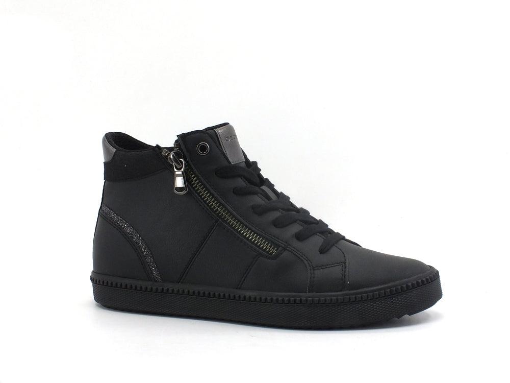 GEOX Sneaker Mid Zip Black D166HB000BCC9999 - Sandrini Calzature e Abbigliamento