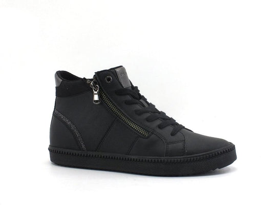 GEOX Sneaker Mid Zip Black D166HB000BCC9999 - Sandrini Calzature e Abbigliamento