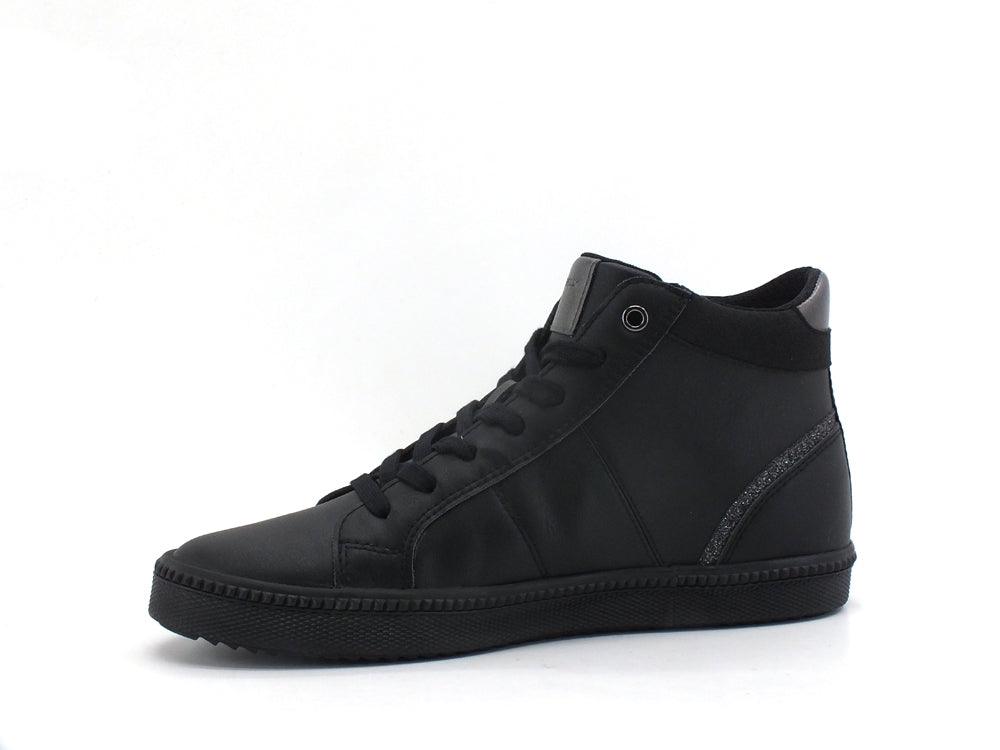 GEOX Sneaker Mid Zip Black D166HB000BCC9999 - Sandrini Calzature e Abbigliamento