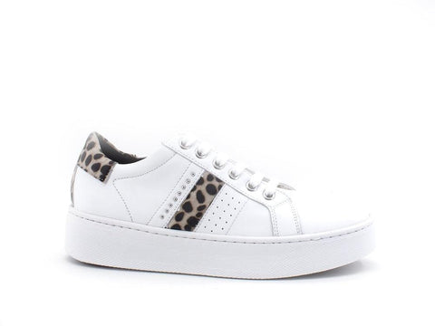 GEOX Sneaker Platform Leopard White D16QXE08507C1000 - Sandrini Calzature e Abbigliamento