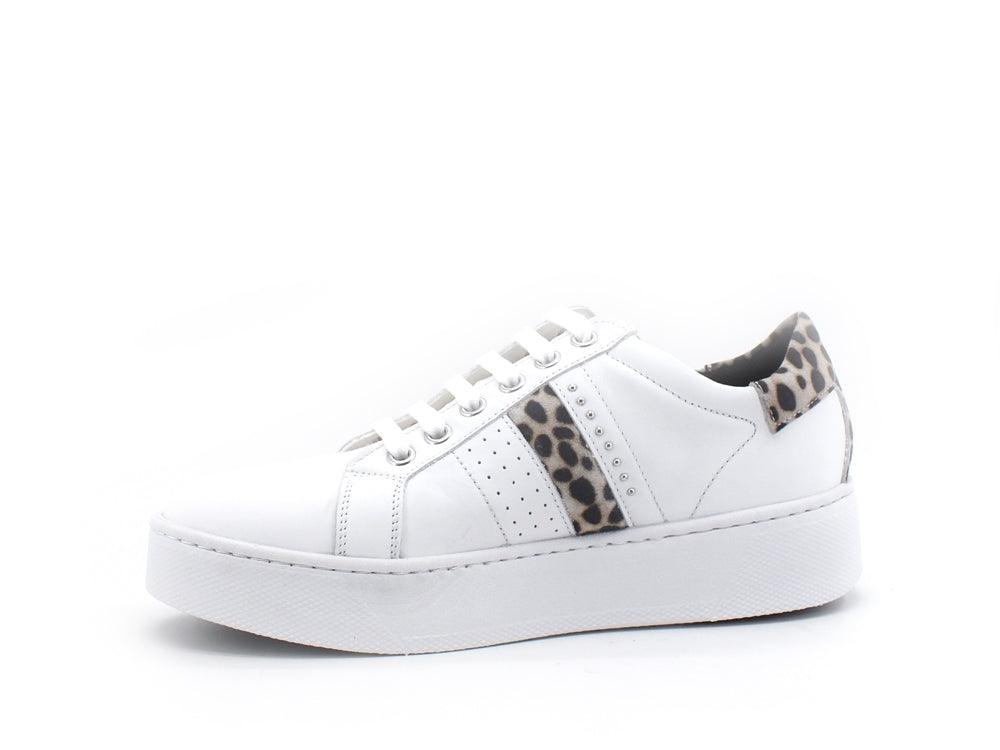 GEOX Sneaker Platform Leopard White D16QXE08507C1000 - Sandrini Calzature e Abbigliamento