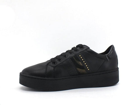 GEOX Sneaker Platform Suede Black D16QXE08502C9999 - Sandrini Calzature e Abbigliamento