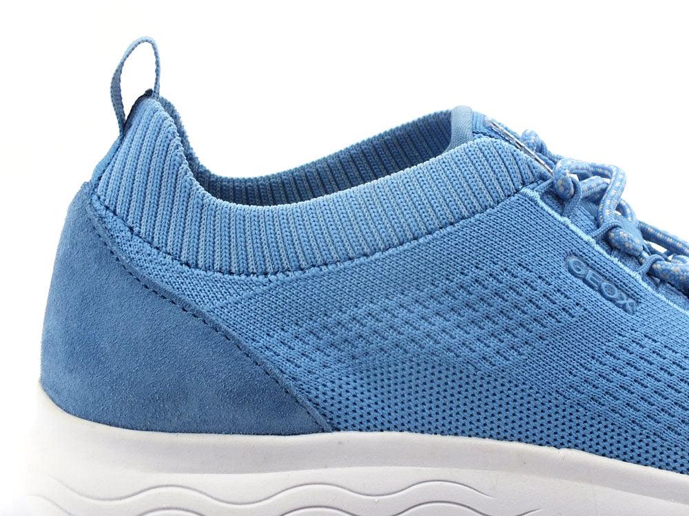 GEOX Sneaker Running Knitted Spherica Bluette Azzurro - Sandrini Calzature e Abbigliamento