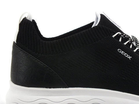 GEOX Sneaker Running Knitted Spherica Nero - Sandrini Calzature e Abbigliamento