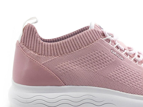 GEOX Sneaker Running Knitted Spherica Rosa - Sandrini Calzature e Abbigliamento