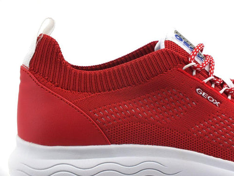 GEOX Sneaker Running Knitted Spherica Rosso - Sandrini Calzature e Abbigliamento