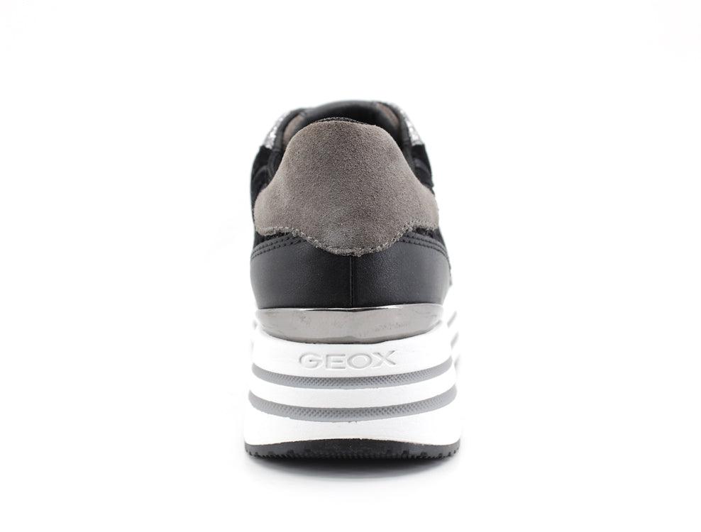 GEOX Sneaker Running Platform Zebra Dark Grey D16QHB022FPC9002 - Sandrini Calzature e Abbigliamento