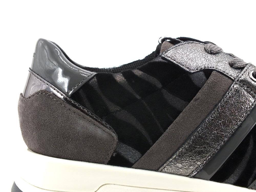 GEOX Sneaker Running Suede Velvet Dark Grey D16AQA022FPC9002 - Sandrini Calzature e Abbigliamento